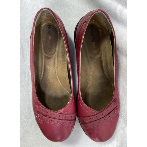 Hush Puppies Women's Size 9.5 EW Slip On Loafers, Red - Picture 9 of 10